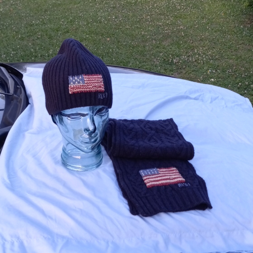 Authentic R&L Polo Hat and Scarfe